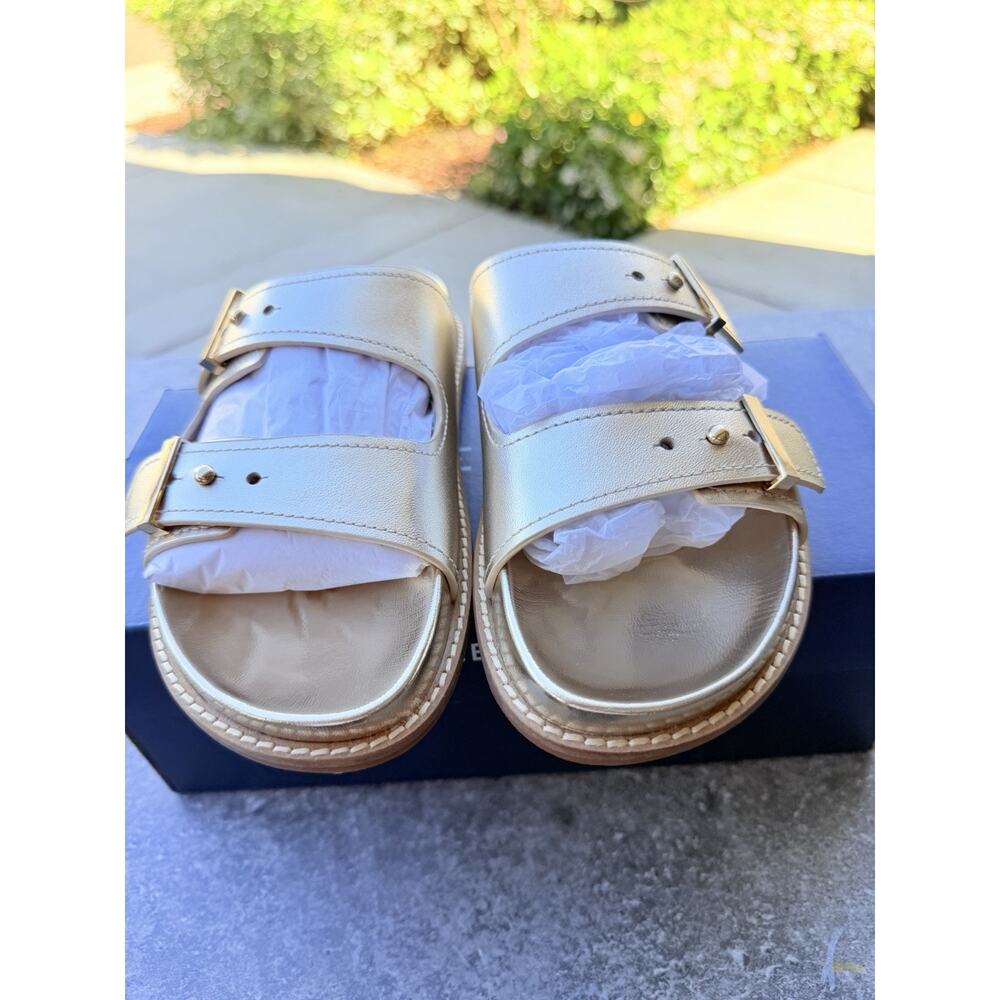 Cole Haan Marisol Footbed Sandals Soft Gold Women's 6 NIB